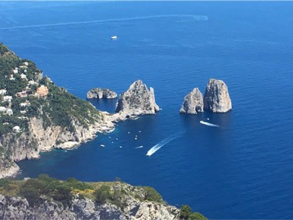 Remember the two rocks? See how high up we are on the mountaintop?