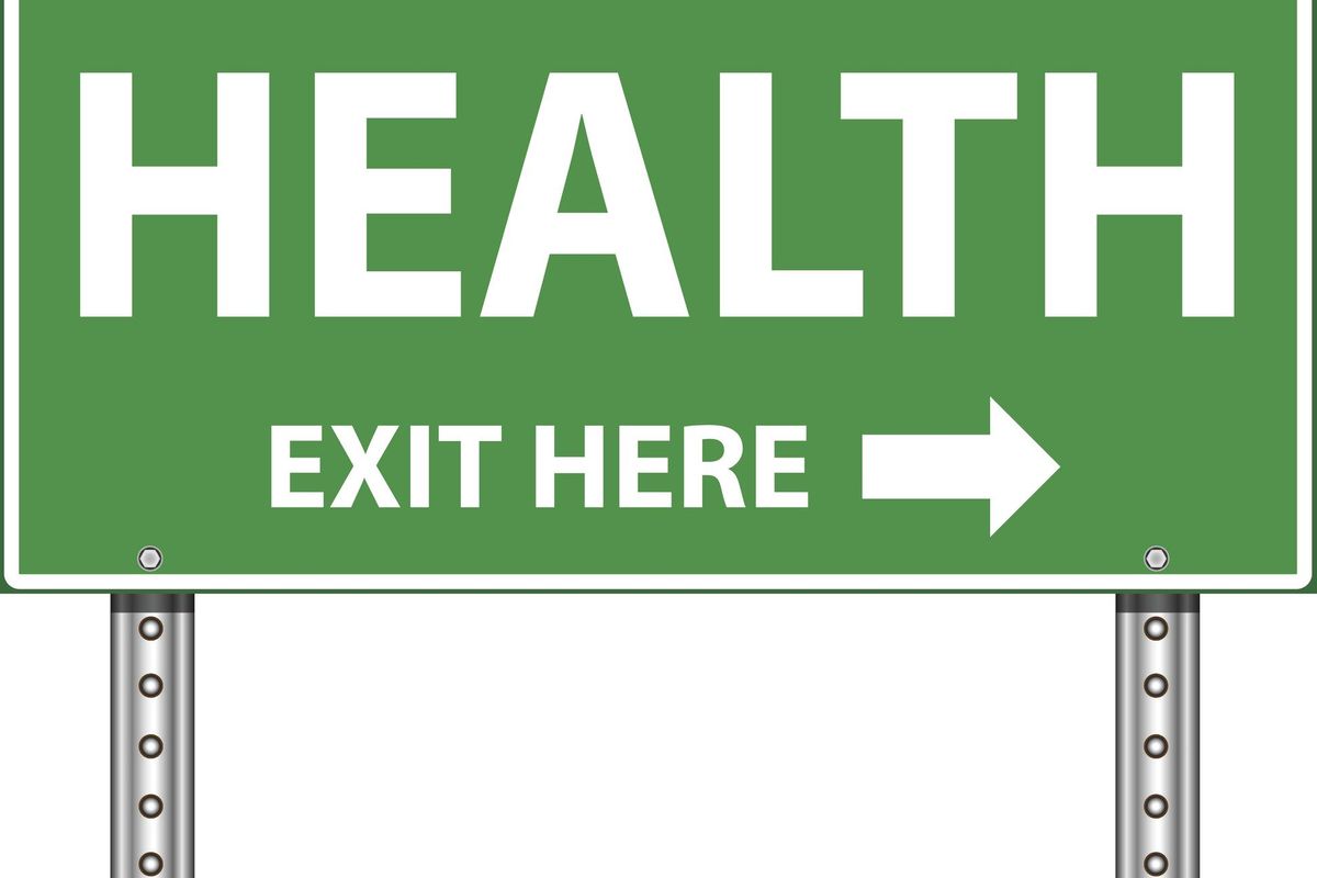 Road Exit Sign