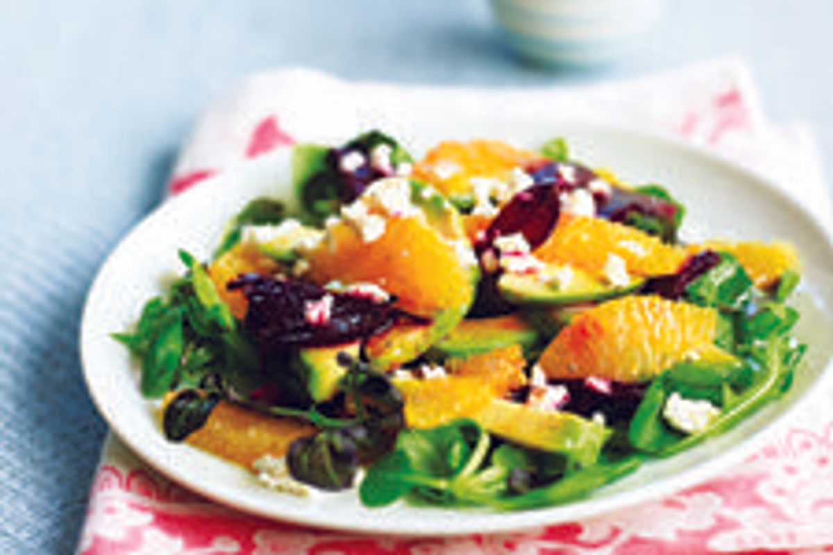 Roasted Beet, Orange, and Avocado Salad