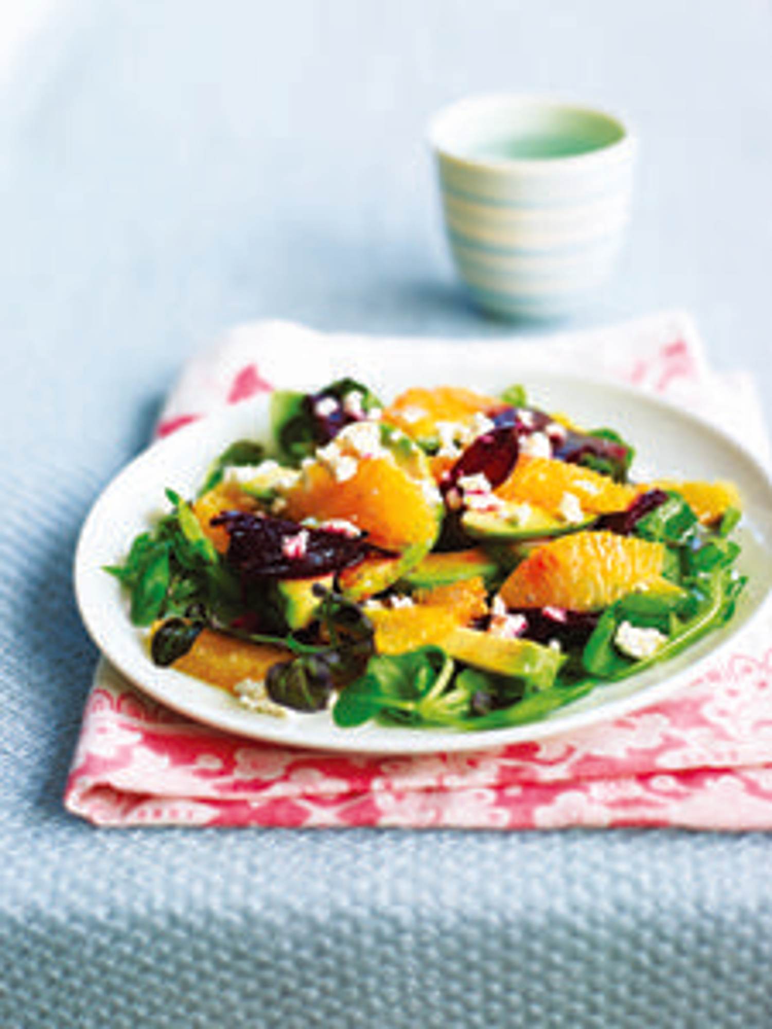 Roasted Beet, Orange, and Avocado Salad