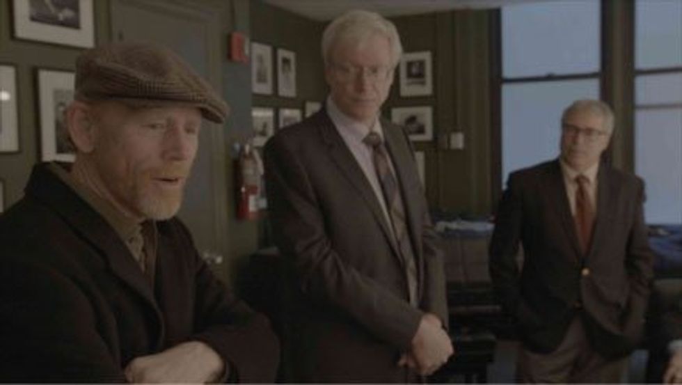 Ron Howard with Nir Barzilai and James Kirkland, two members of the expert team. (Photo credit: Asylum Entertainment)
