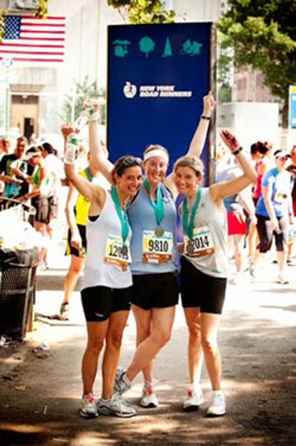 runners on race day