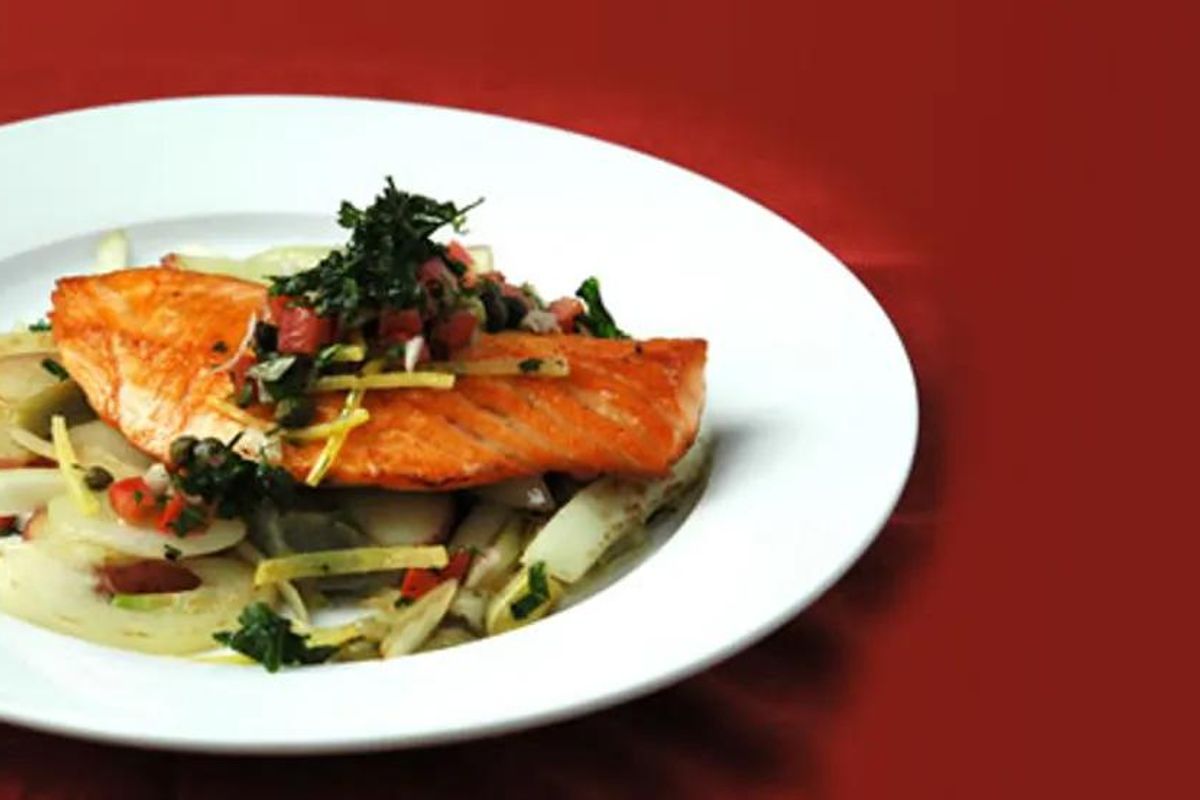 salmon dinner