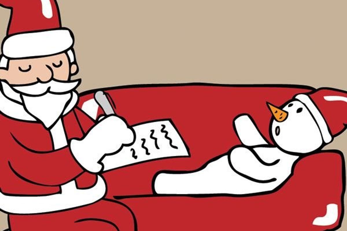 SANTA on the couch
