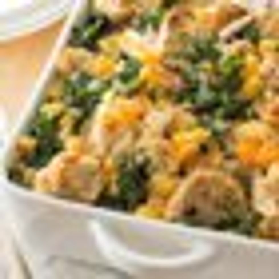Savory Bread Pudding With Kale and Butternut Squash