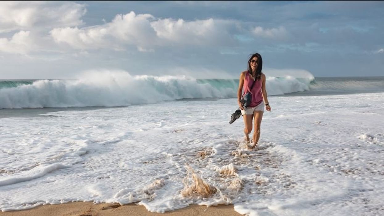 Schern Yung on the beach