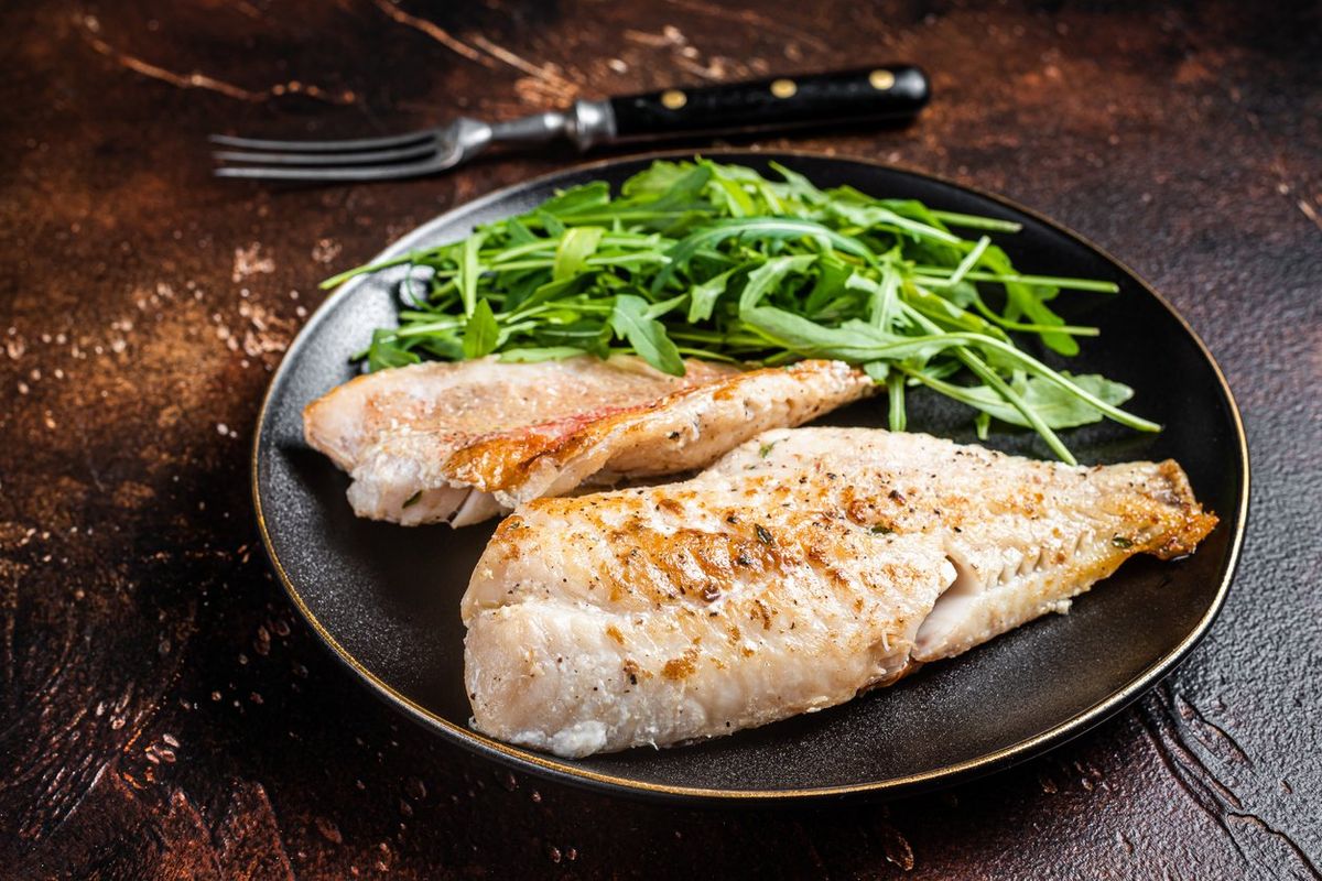 Sea Bass With Ginger-Garlic Sauce