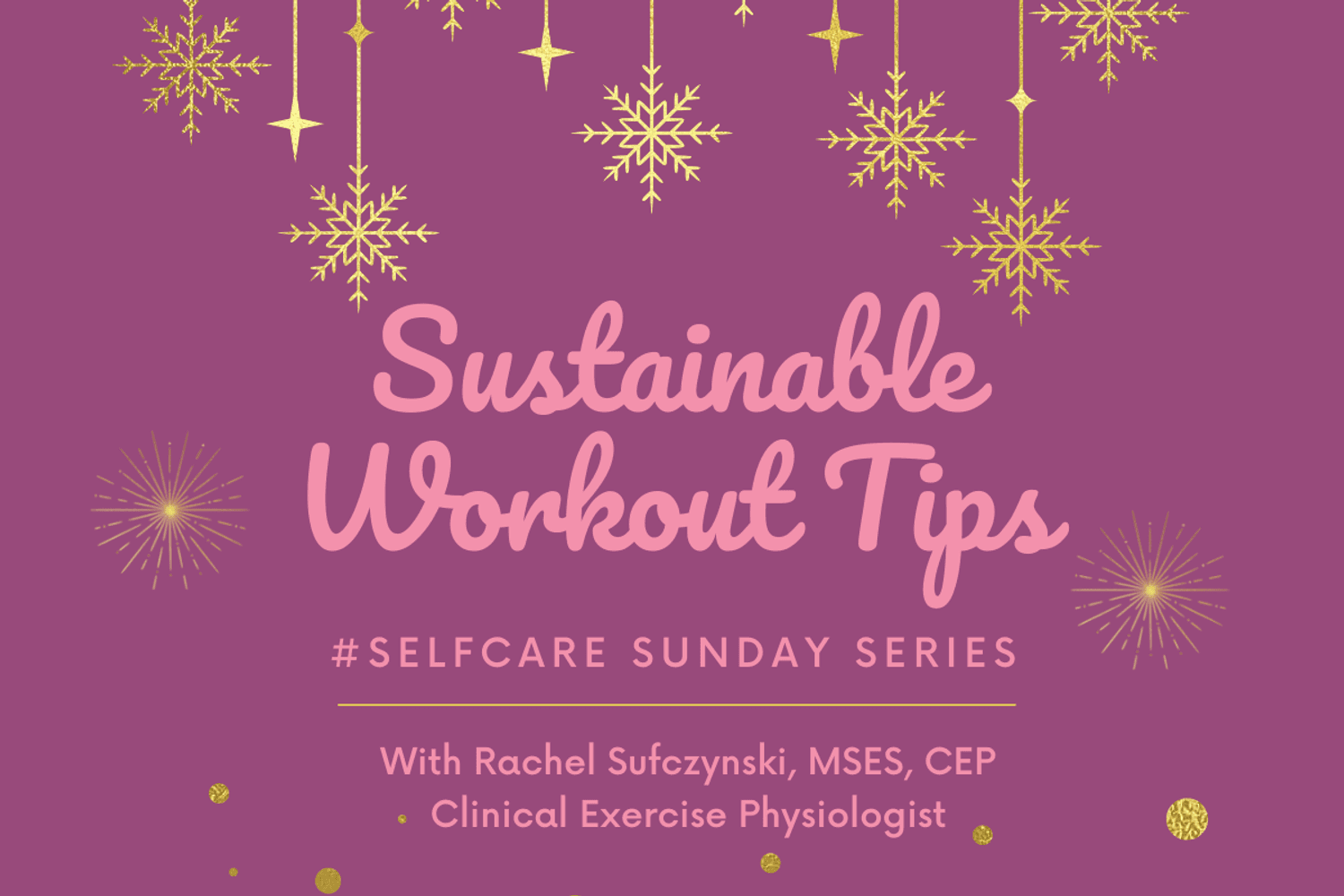 Self-Care Sunday Series