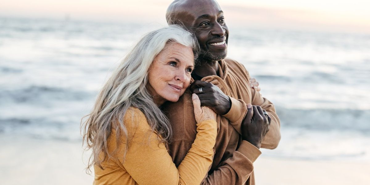 Senior couple on the beach
