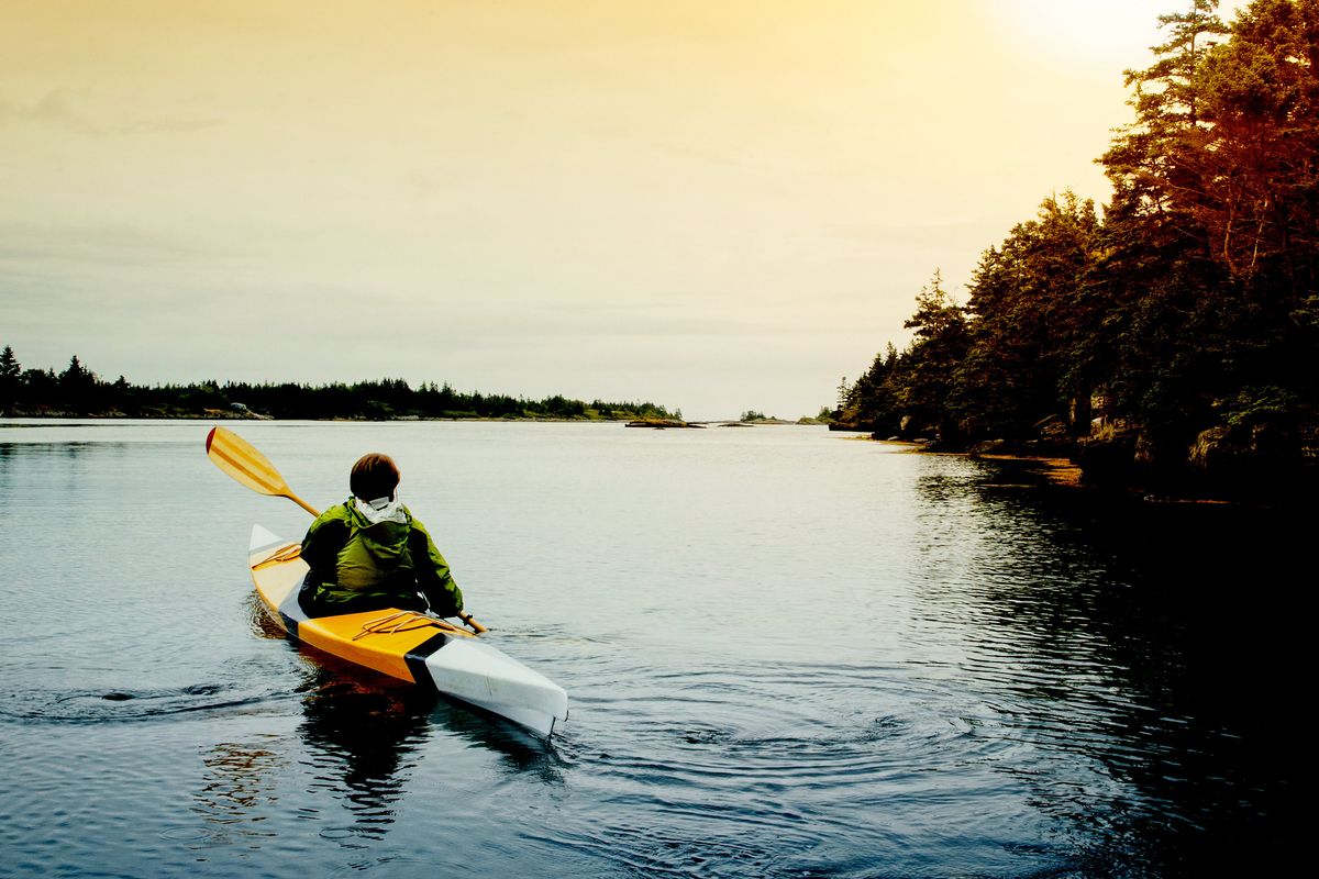 Senior Woman Kayaking