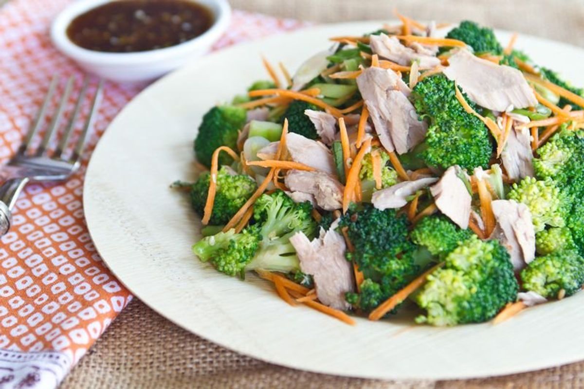 Sesame Broccoli Salad With Tuna