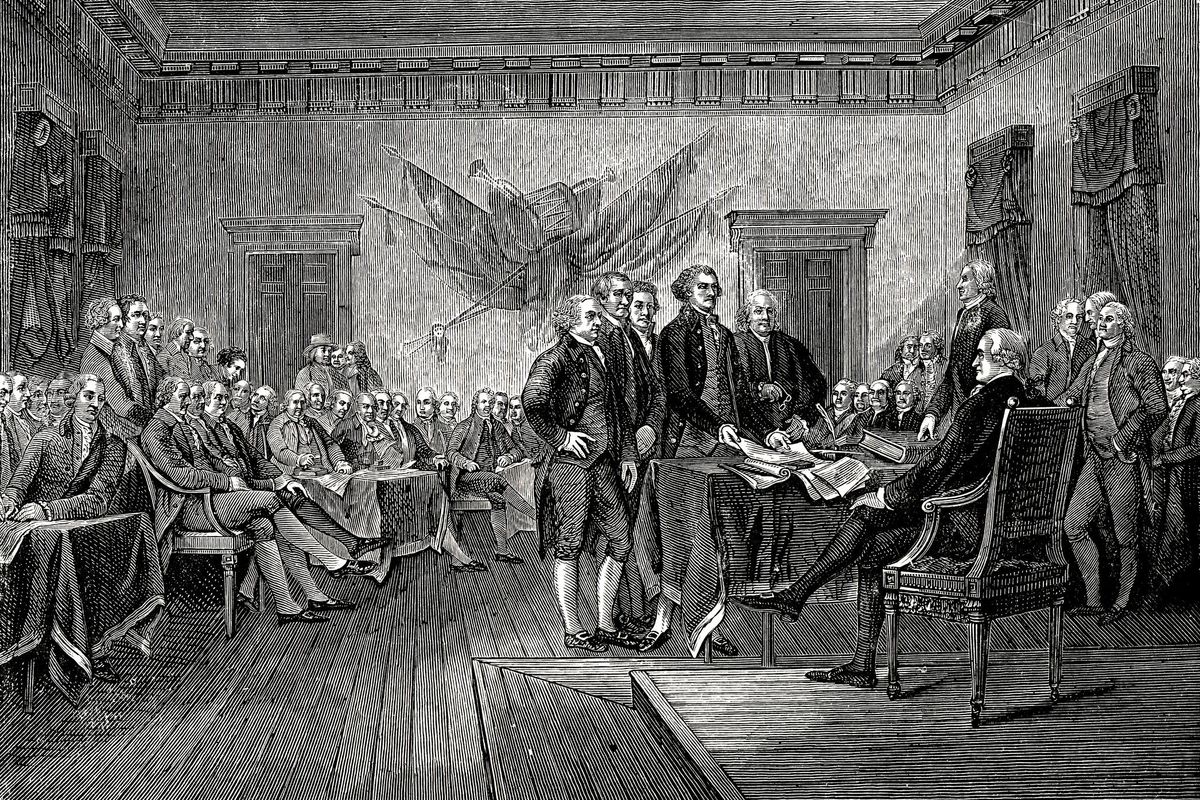 Signing The Declaration Of Independence