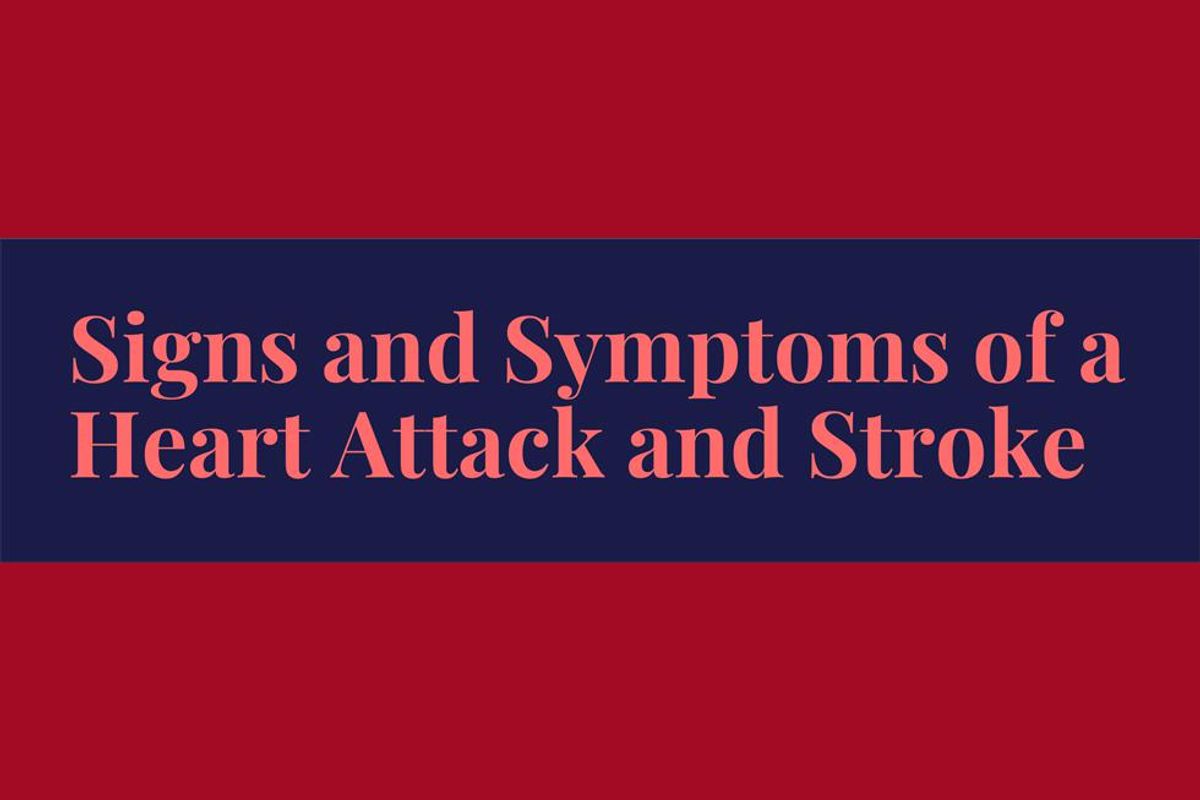 Signs and Symptoms of a Heart Attack and Stroke