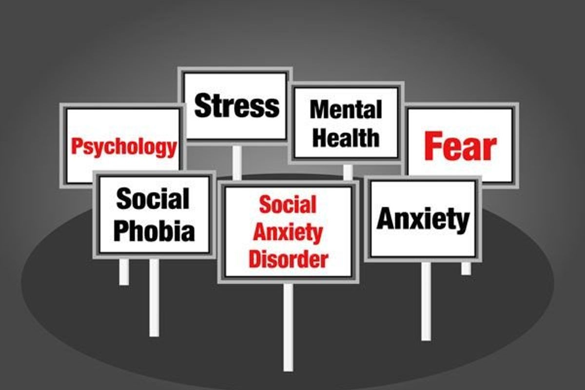 signs with mental health issues on them