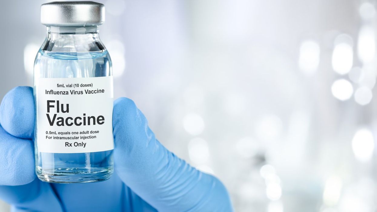 Small drug vial with influenza vaccine