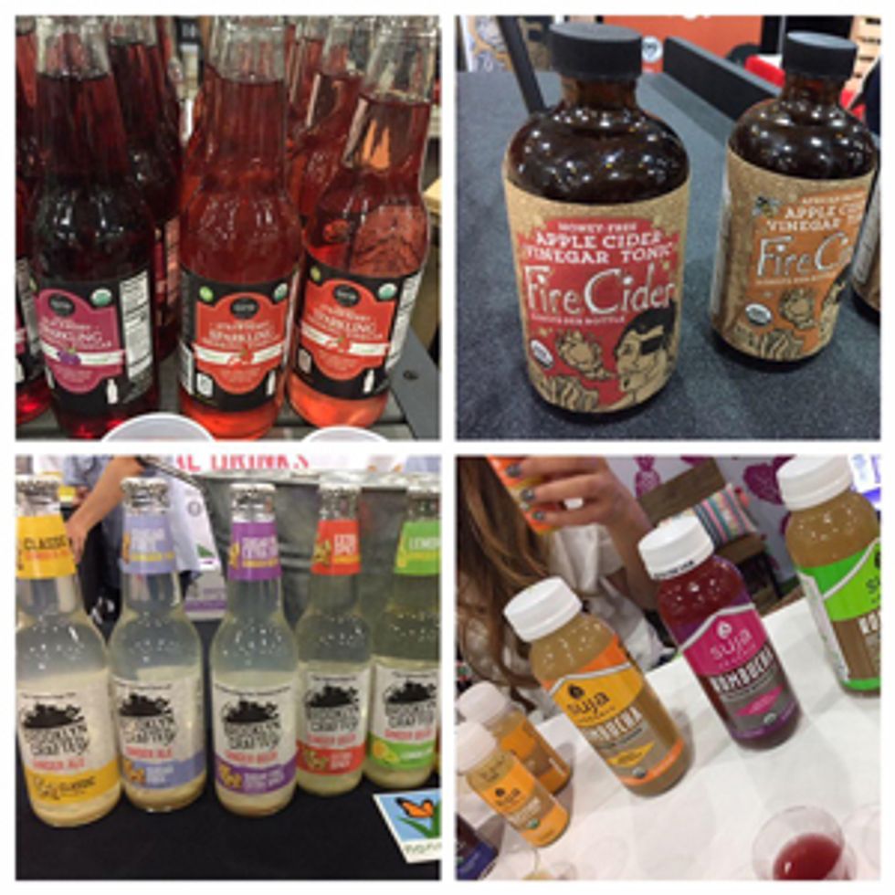 Sparkling beverages, apple cider vinegar drinks and kombucha were popular.