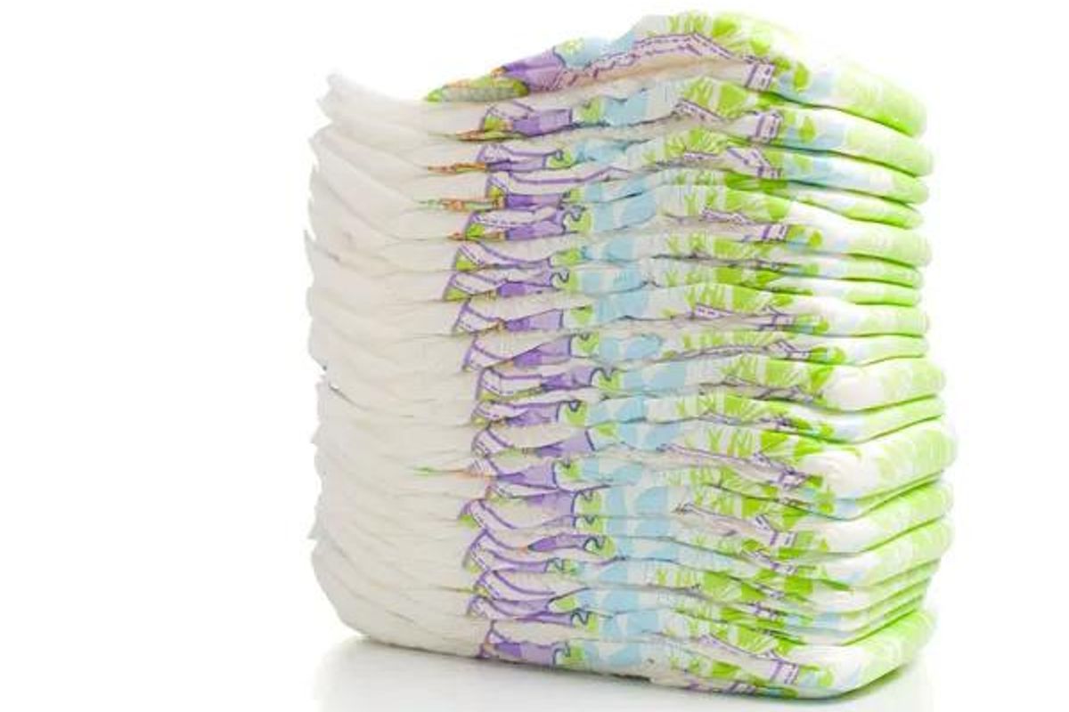 stack of diapers