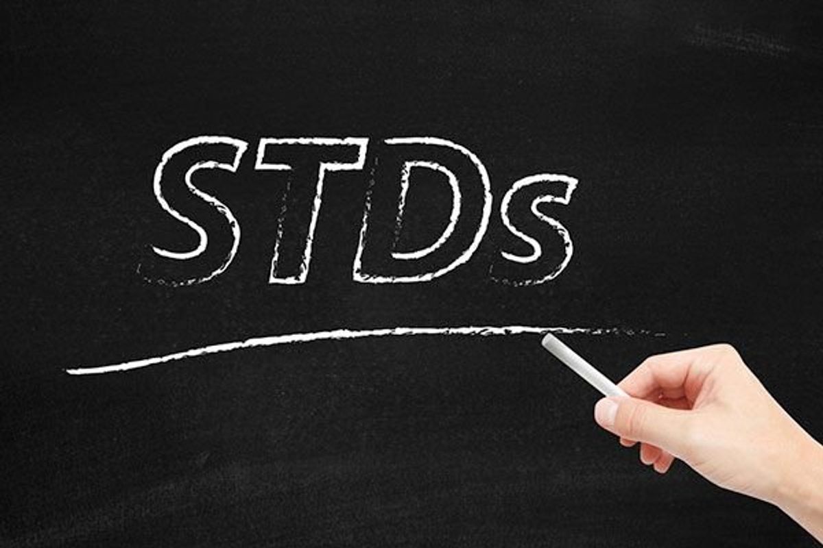 stds written on chalkboard