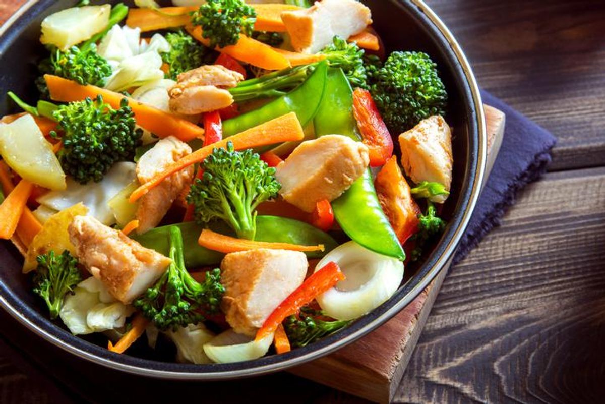 Stir fry with chicken
