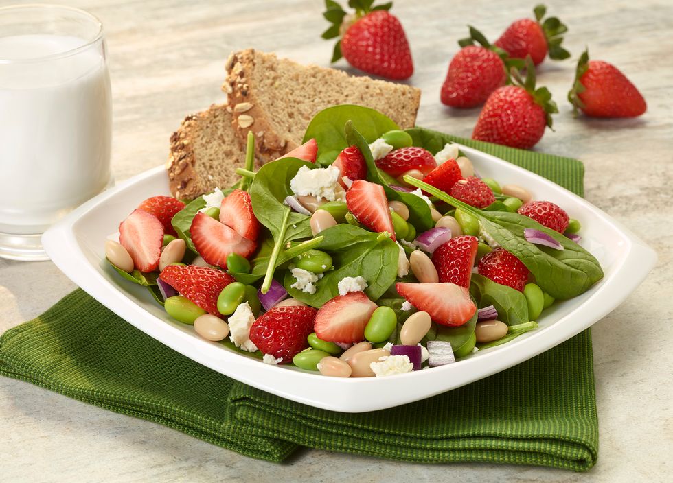 strawberry edamame salad