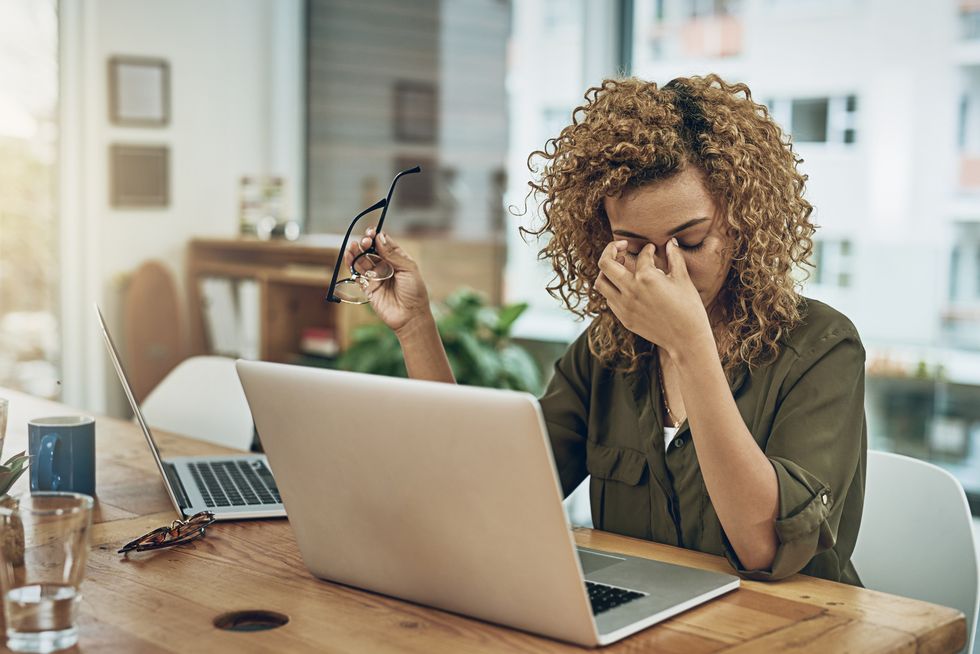 stressed woman