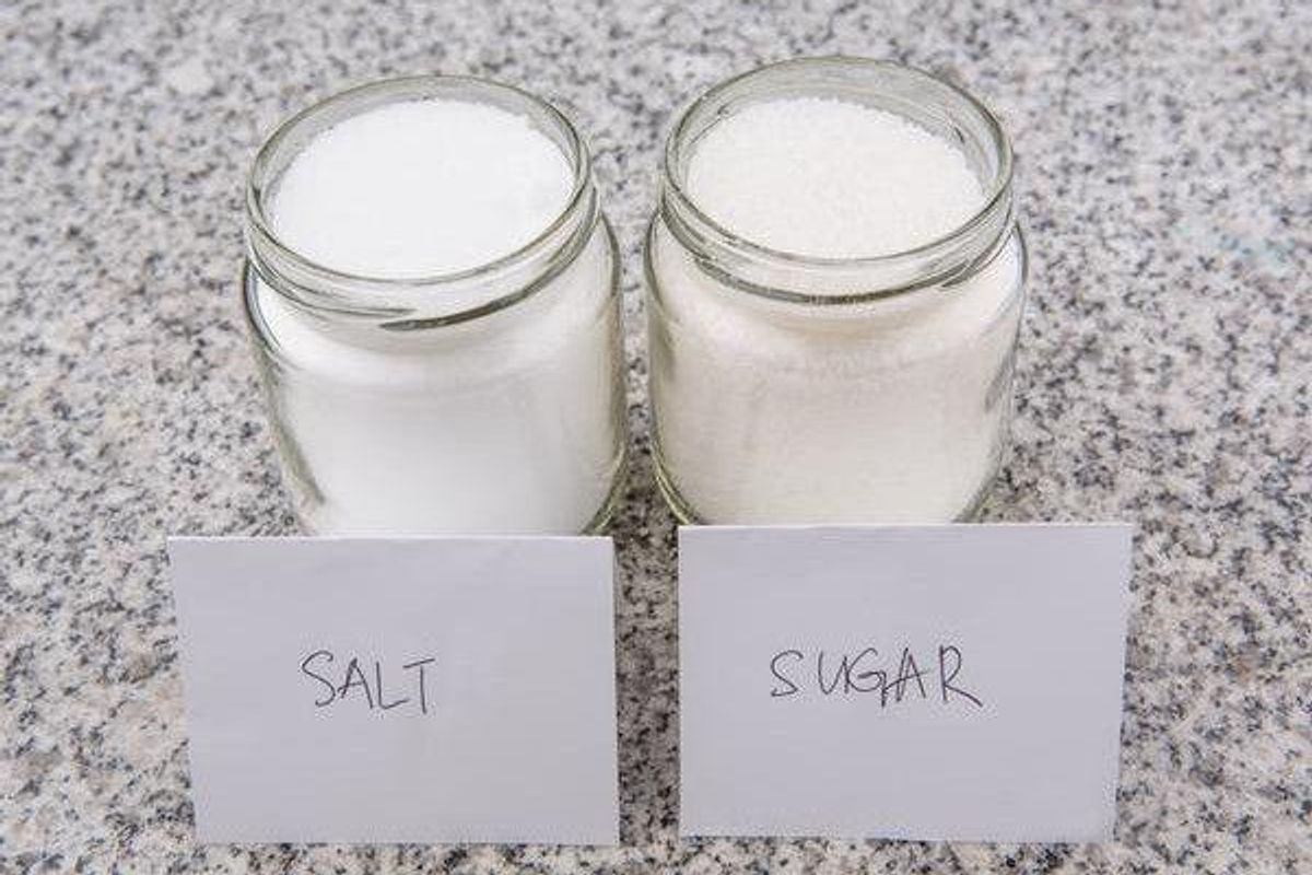 sugar and salt