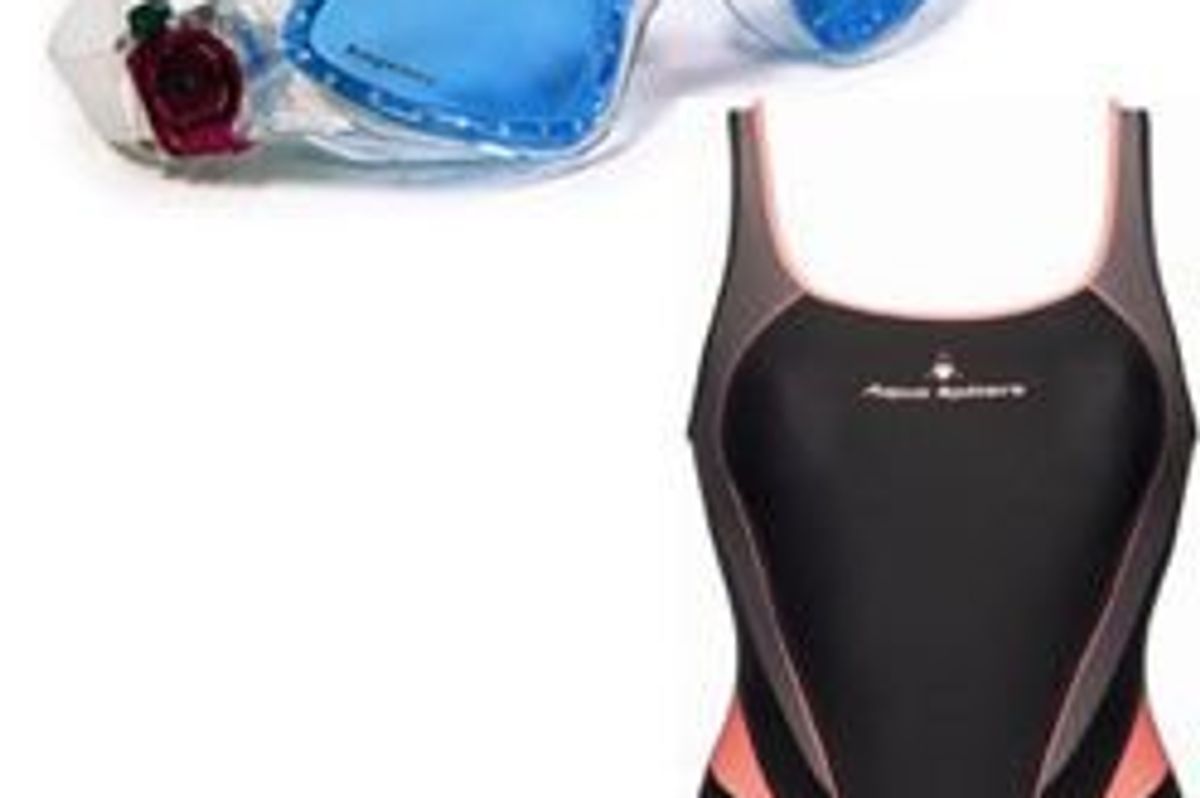 swimsuit and googles
