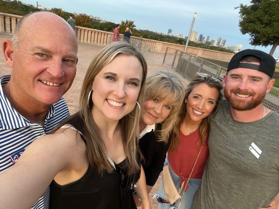 Taylor with her family, 2023