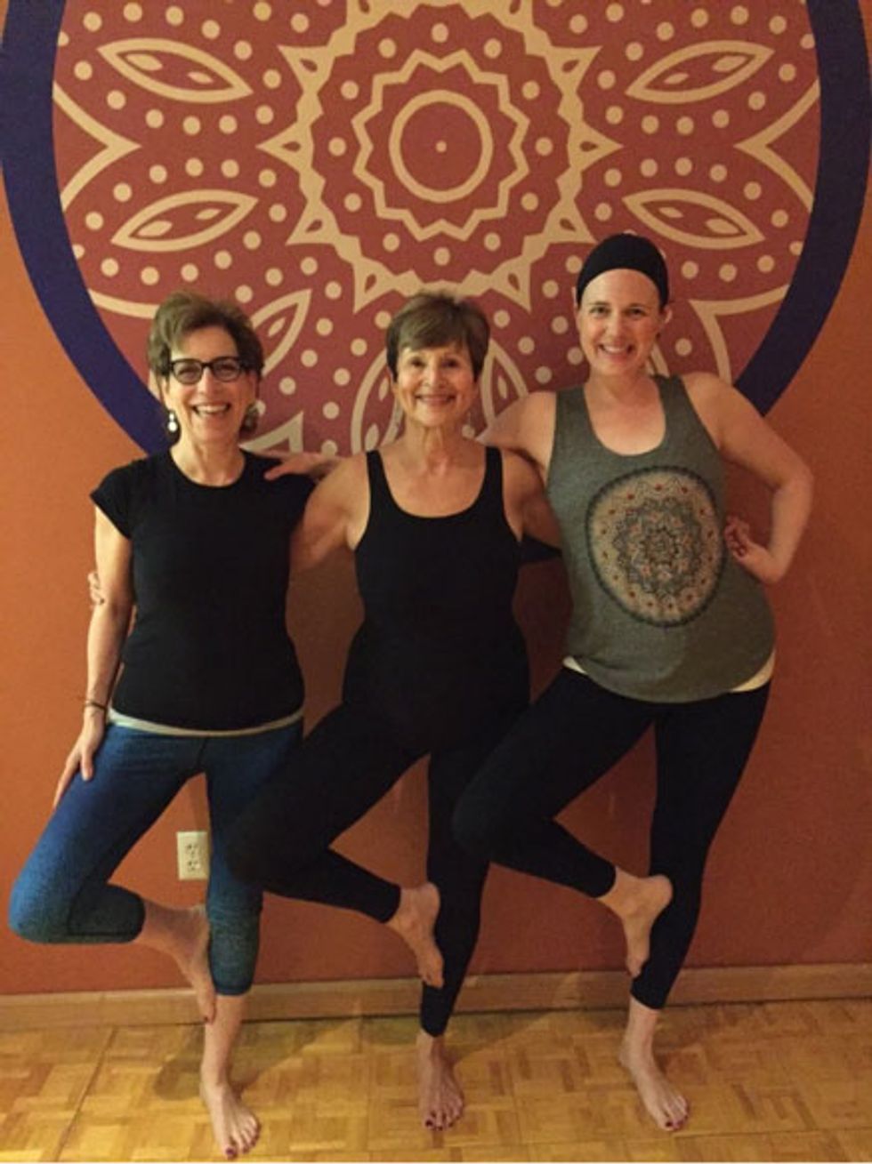 Teacher B (center) reminded my classmate A (right) and me that we are always perpetual students.