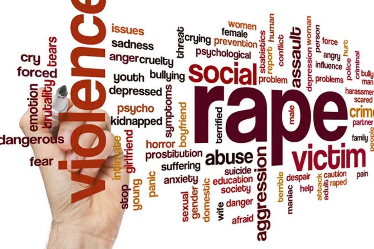 text of words related to rape
