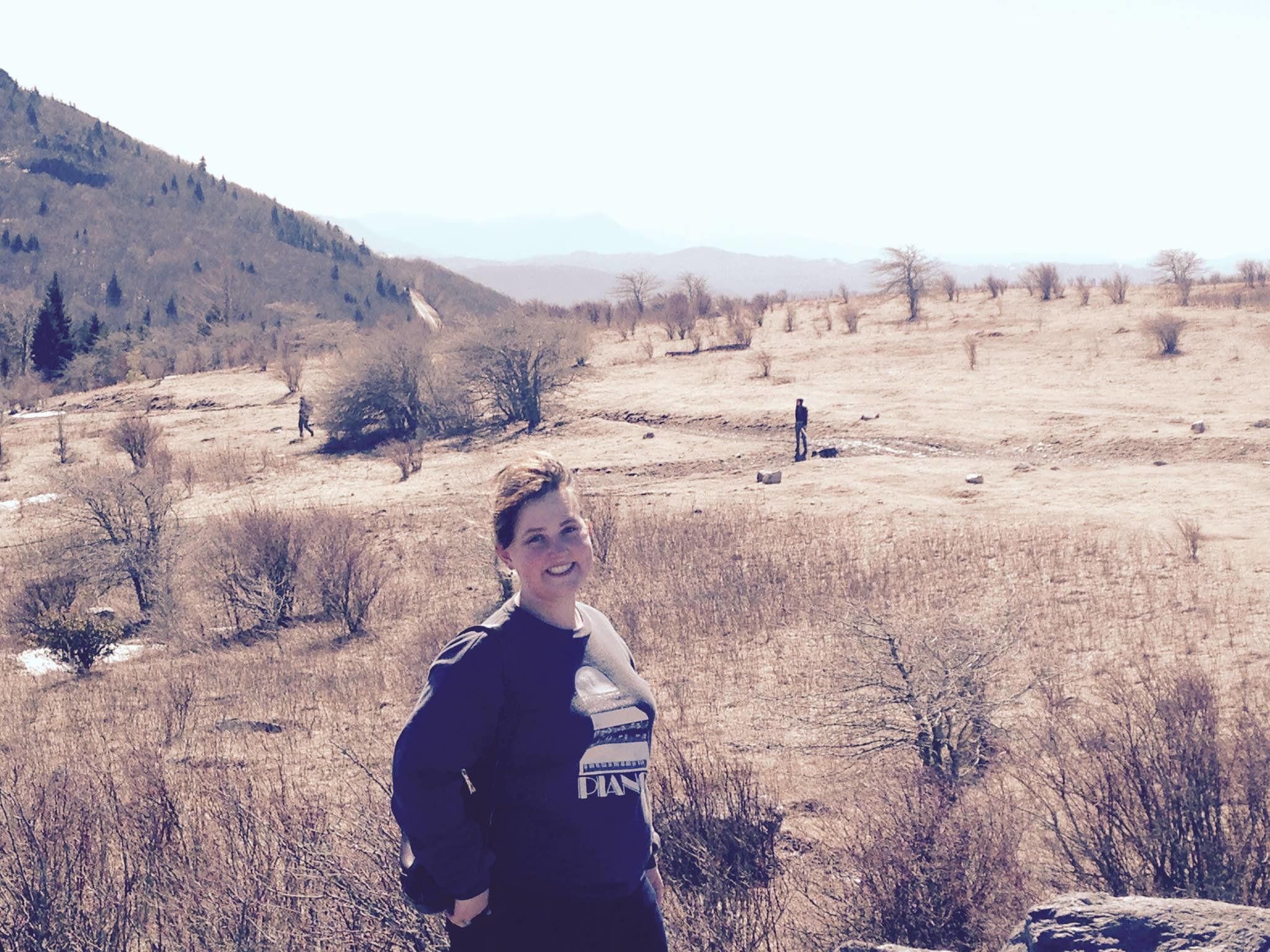 The author hiking the real Appalachian Trail, in different times.