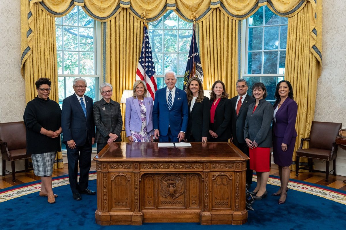 The new women's health research initiative will be led by Carolyn M. Mazure, PhD (third from left)