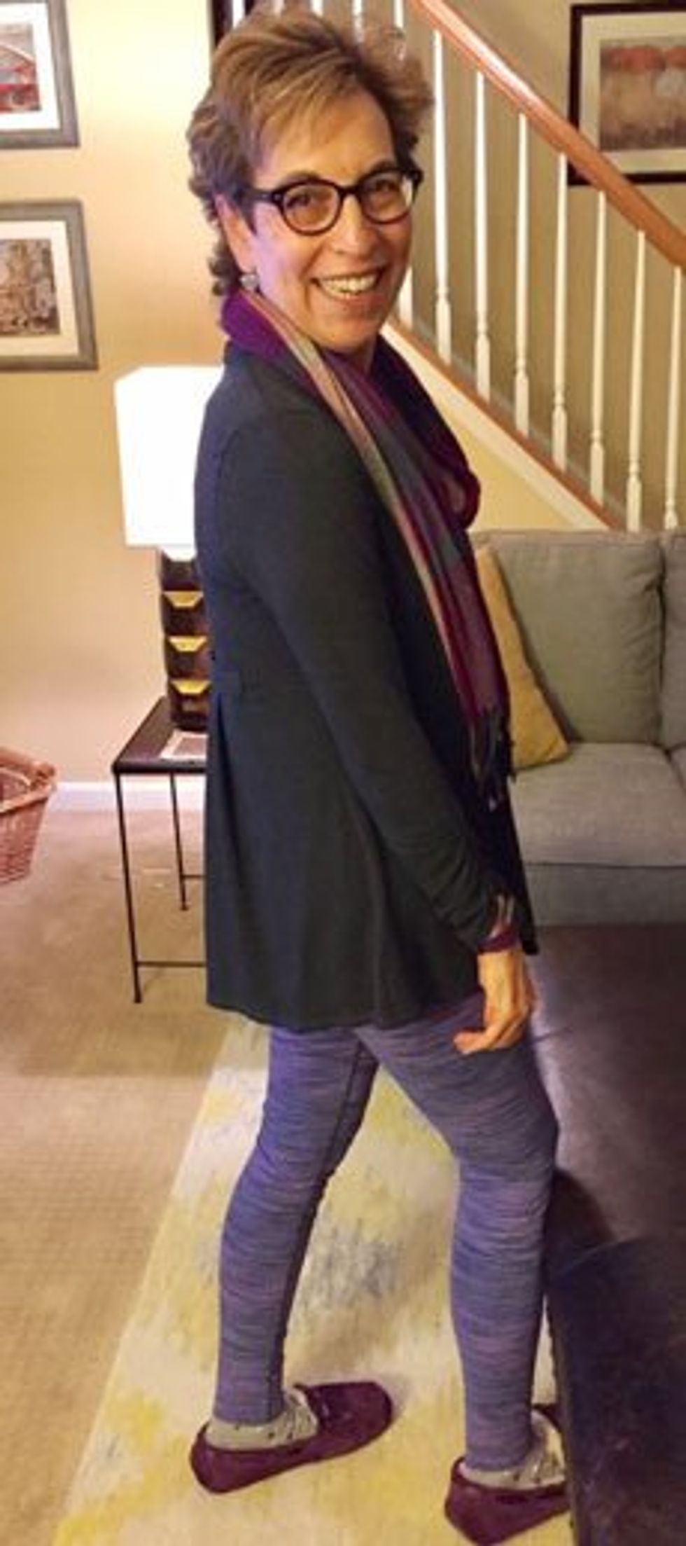 The Poppet cardigan pops out of a pocket!