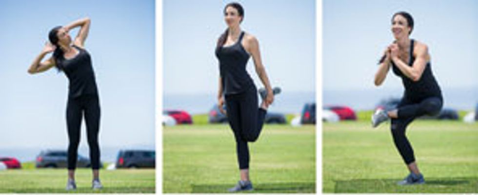 The Standing Rainbow Lat Stretch