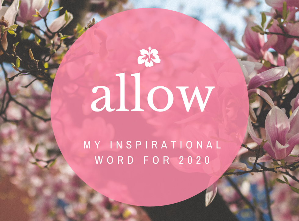 the word allow on a pink background