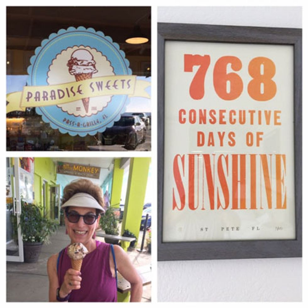 There are many sunny days to eat ice cream at Paradise Sweets.
