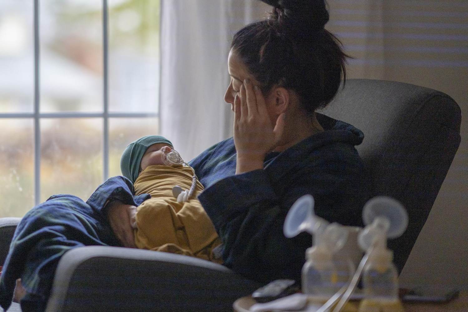 New Moms Are Busy Checking on Their Babies. But Is Anyone Checking on Them?
