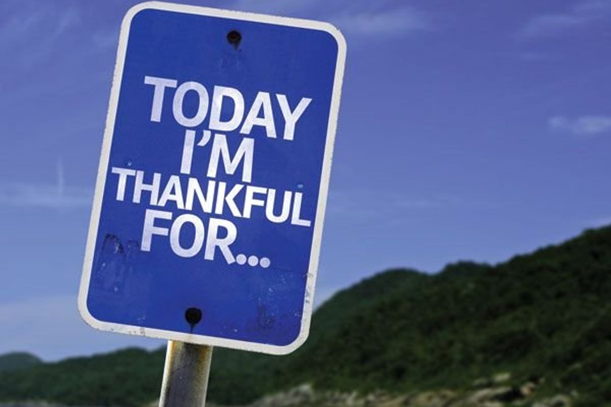 today i'm thankful for sign