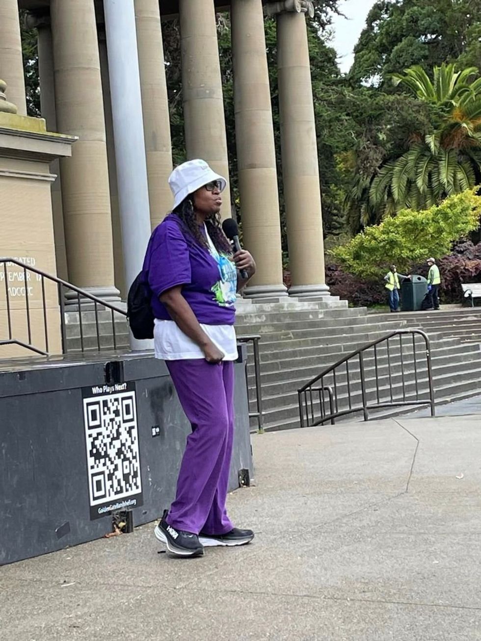 Tracy en la Walk to End Lupus Now de Lupus Foundation of America, San Francisco