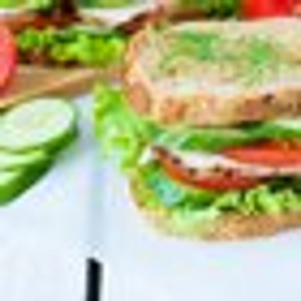 Turkey and Cucumber Sandwich