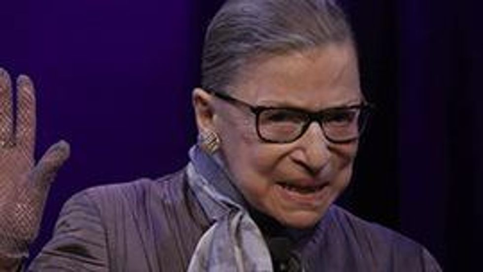 U.S. Supreme Court Justice Ruth Bader Ginsburg in RBG , directed by Betsy West and Julie Cohen. Courtesy of CNN Films.