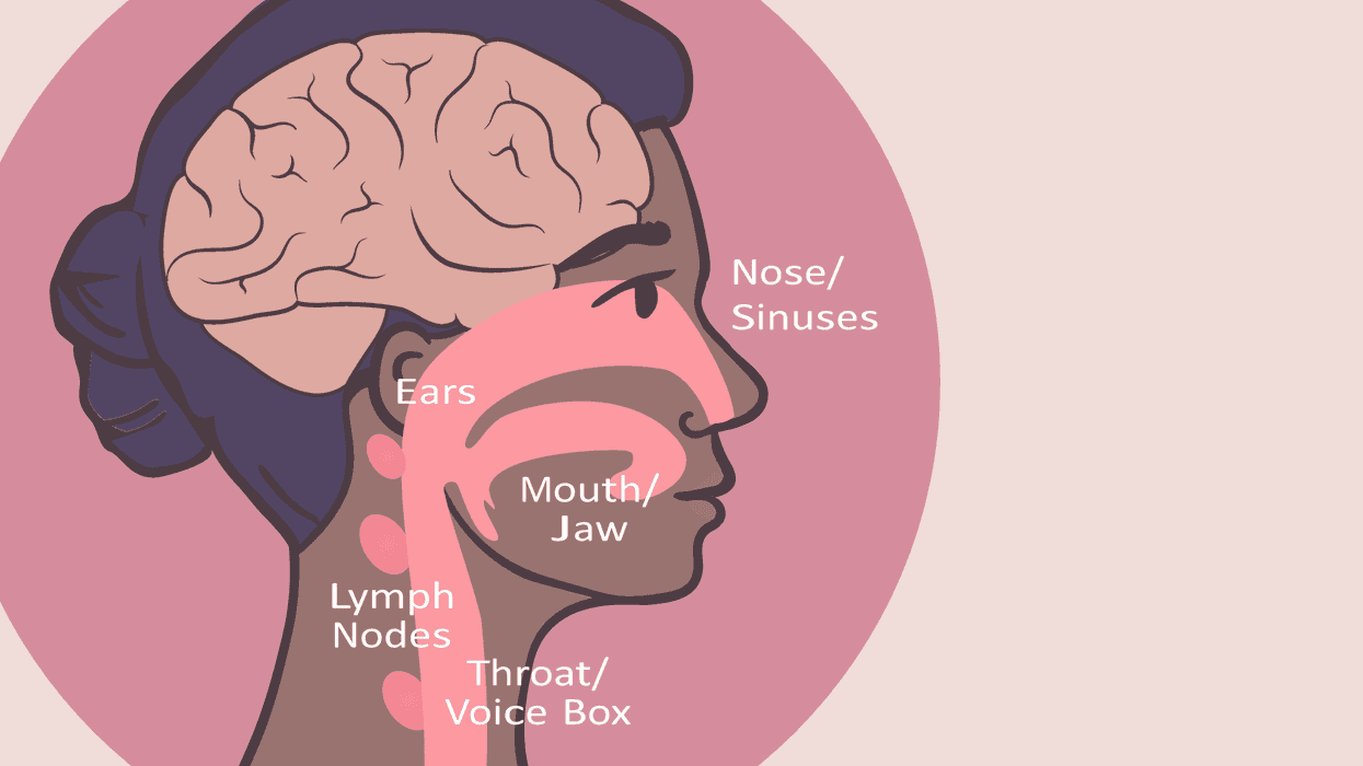 Ubicaciones del cáncer de cabeza y cuello