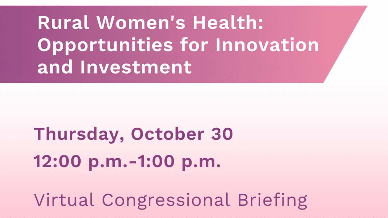 Rural Women’s Health:
Opportunities for Innovation and Investment
