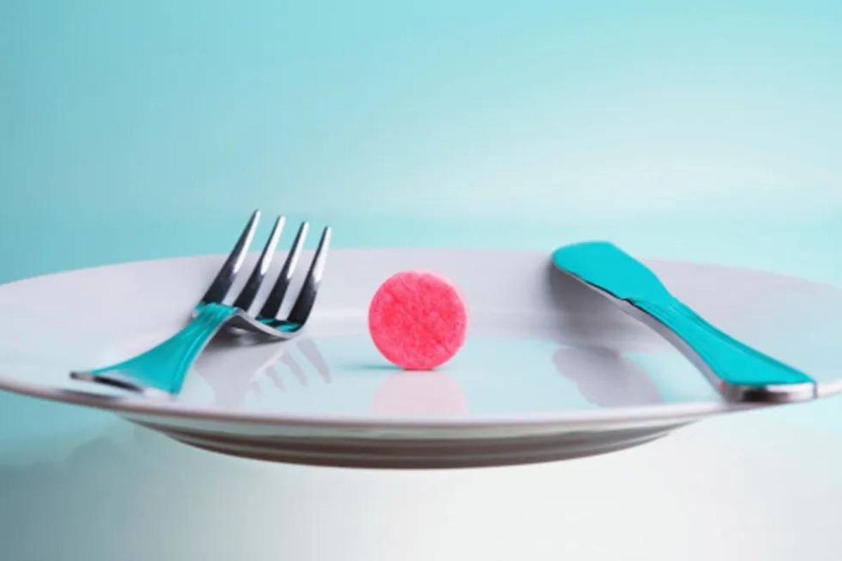 vitamin on a plate