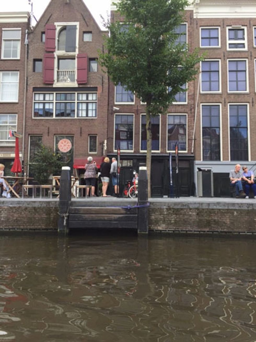 We passed The Anne Frank House and Museum on our boat ride on the canal.