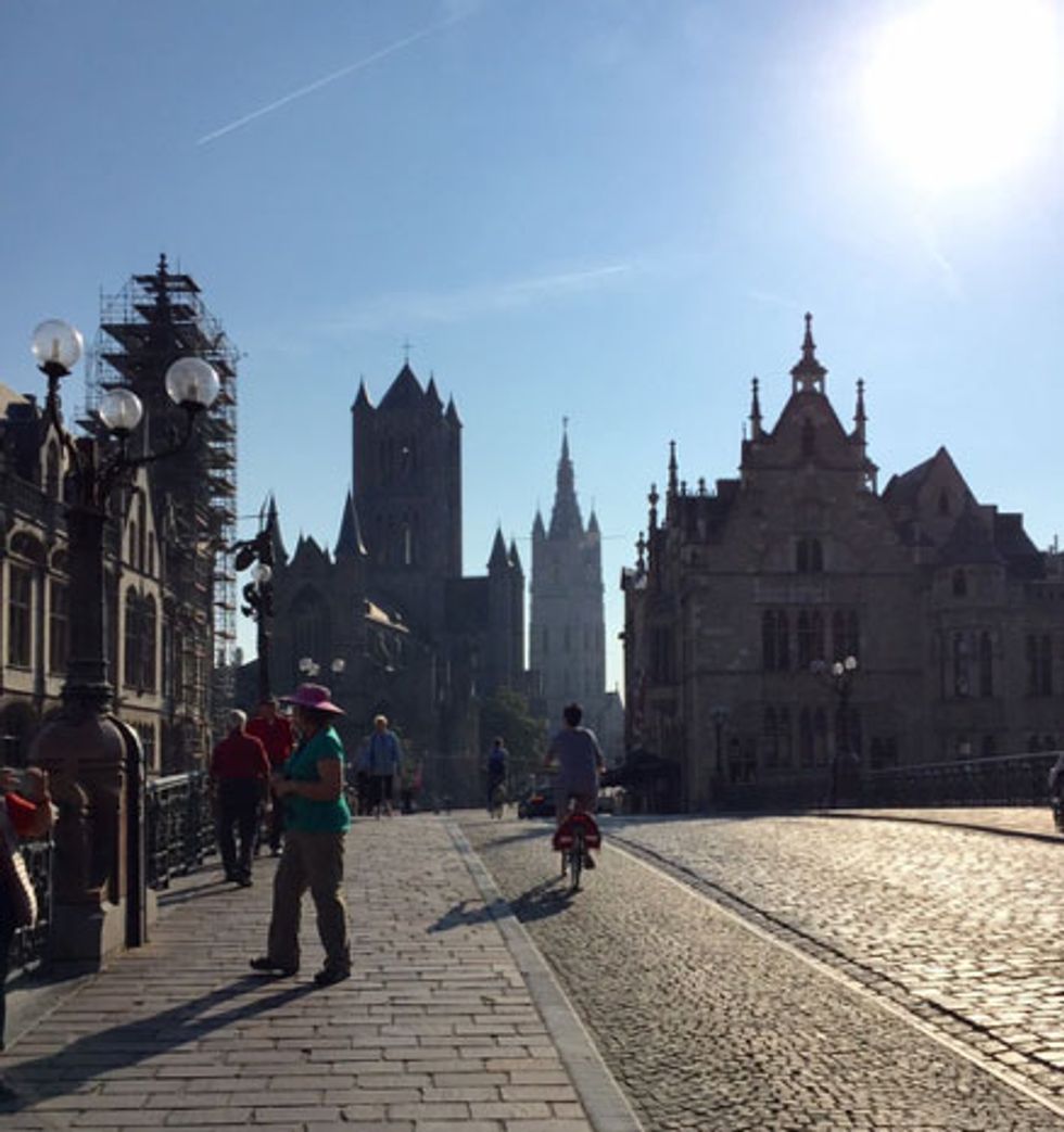 We stopped in the university town of Ghent, Belgium, on our way to Amsterdam.