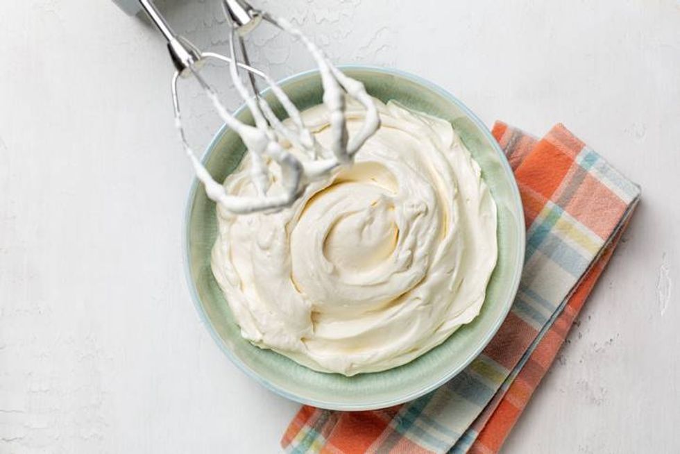 whipped cream with hand mixer