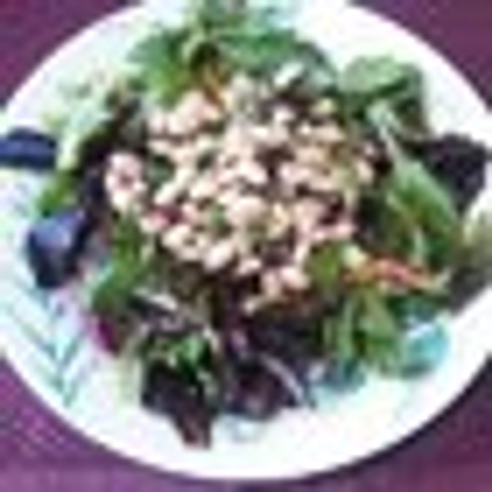 White Beans on a Bed of Greens