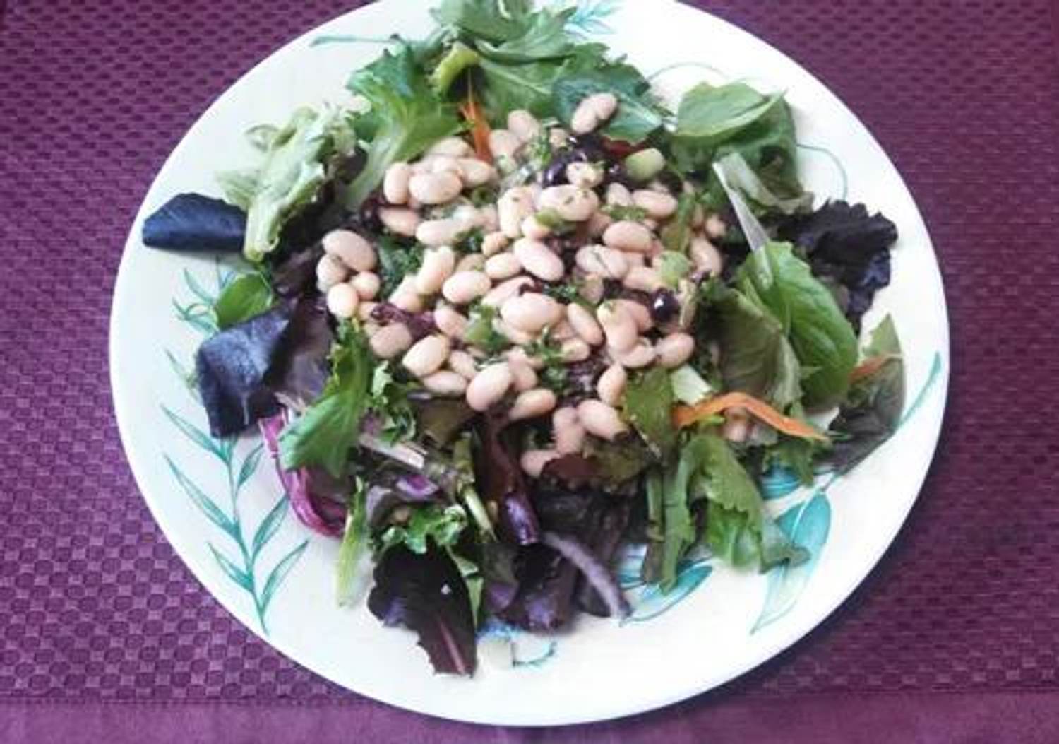 White Beans on a Bed of Greens