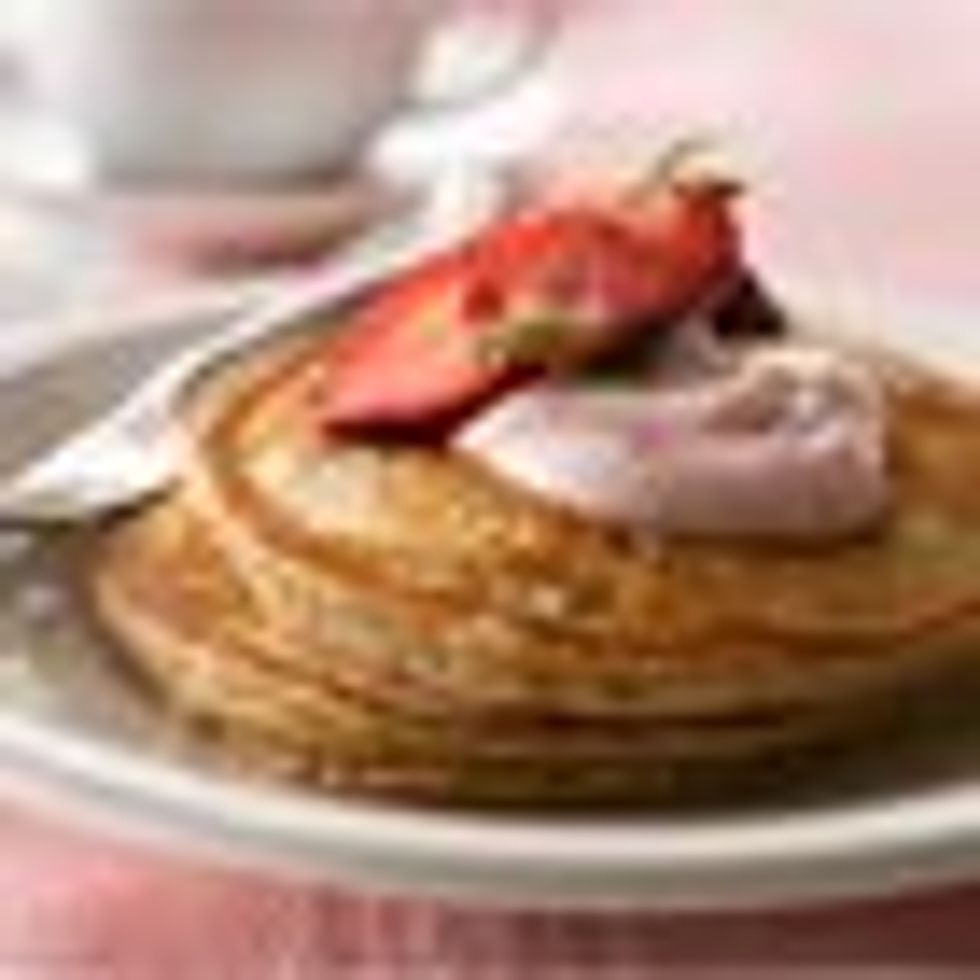 Whole-Grain Strawberry Pancakes